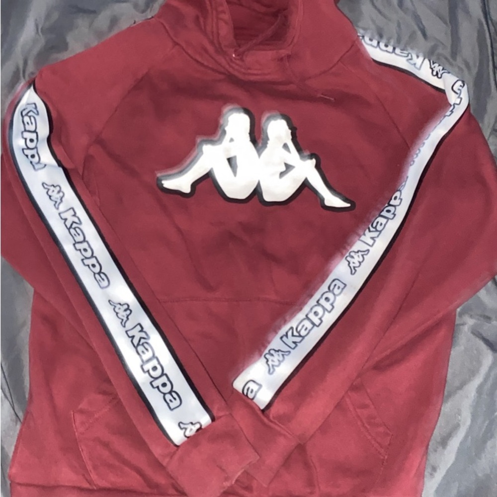 Kappa Red Hoodie with Logo